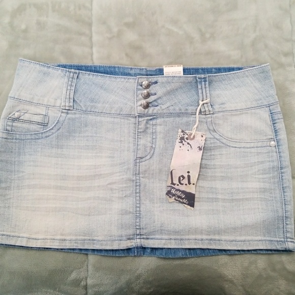lei Dresses & Skirts - L.e.i Jean mini skirt